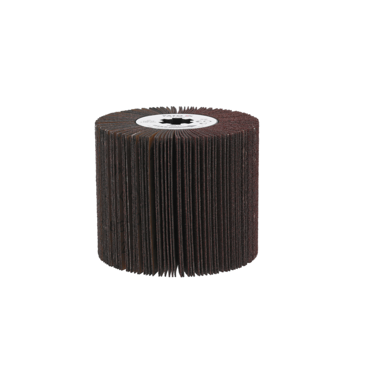 Flap disc on a white background