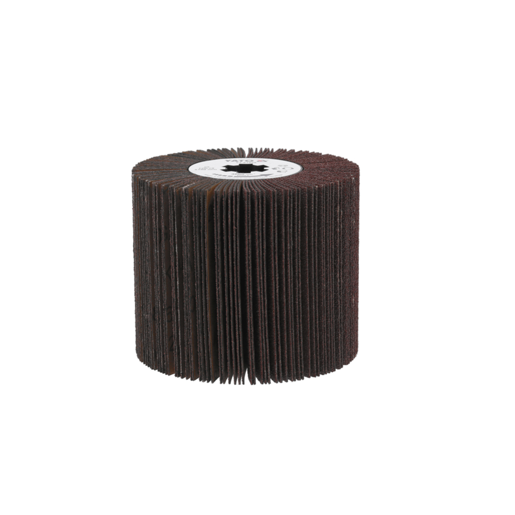 Flap disc on a white background