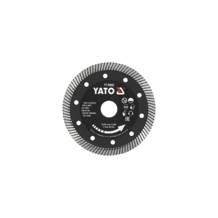 Yato diamond blade on a white background