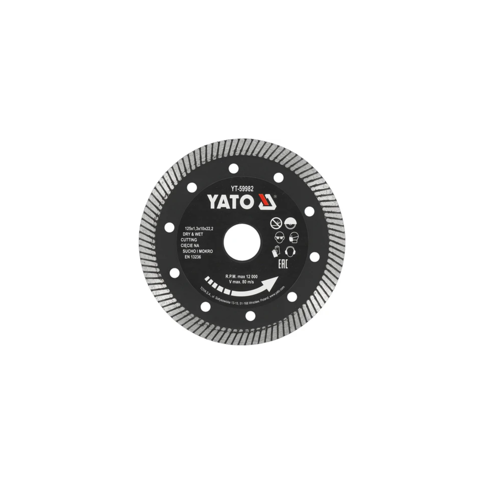 Yato diamond blade on a white background