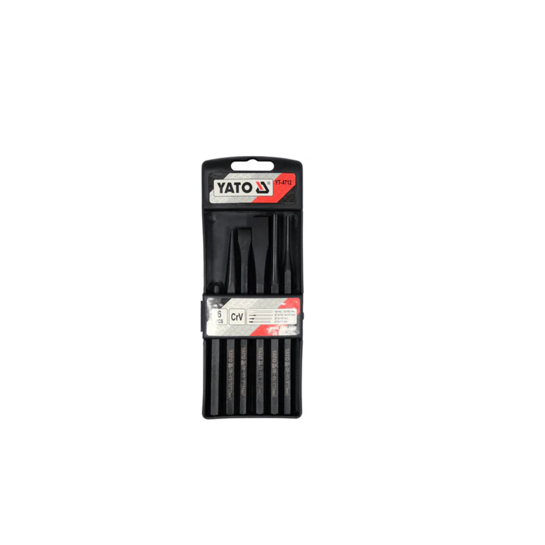 Packaged set of YATO tools on a white background