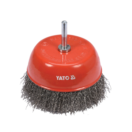 Red wire brush with Yato branding on a white background