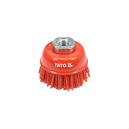 Red wire brush with Yato branding on a white background