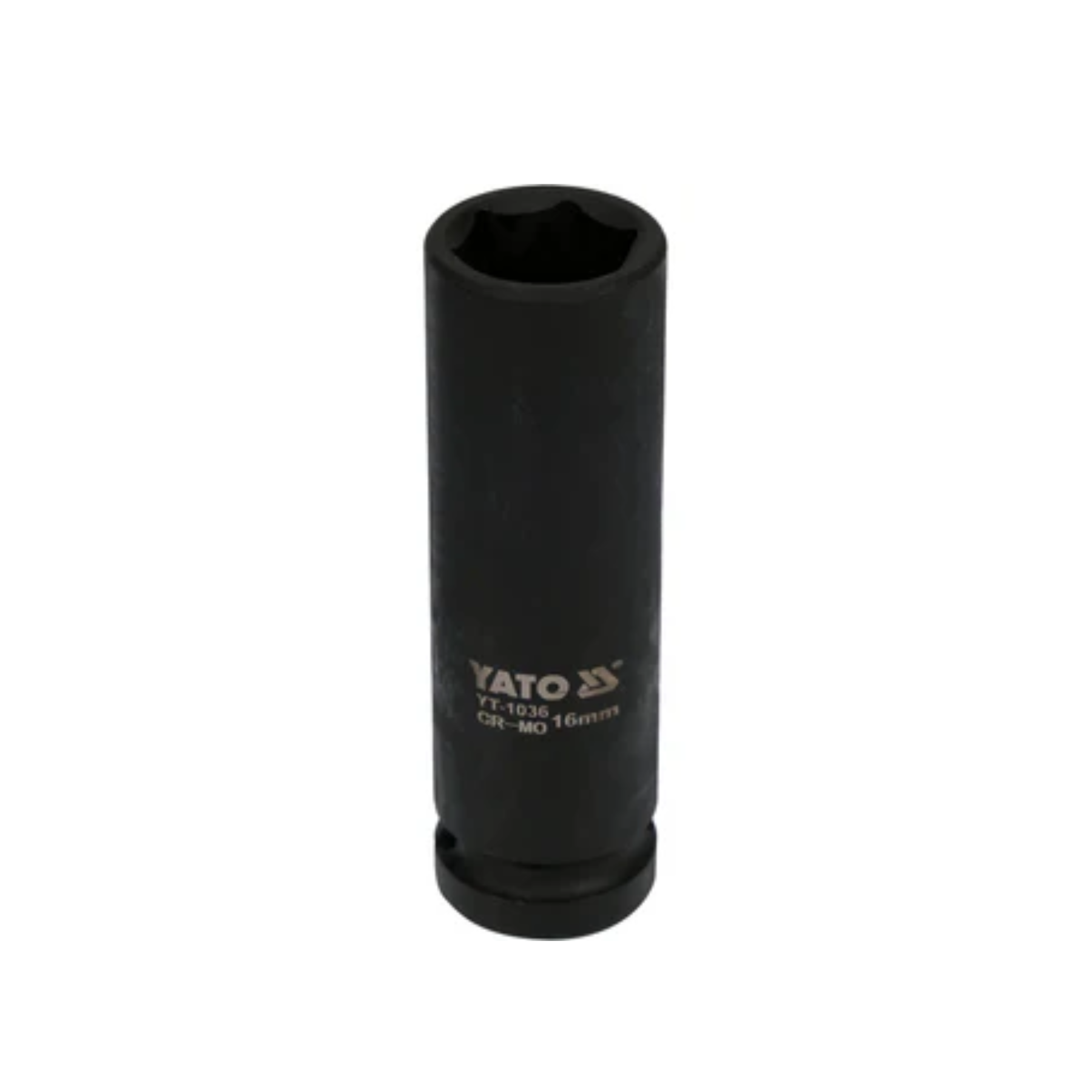Black Yato tool socket on a white background
