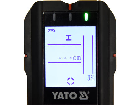 Yato digital laser measure device on a white background