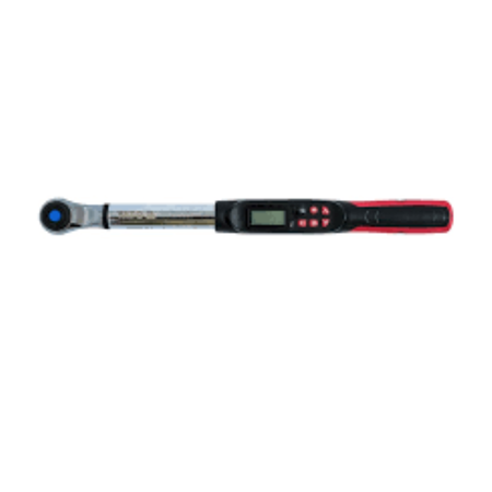 Digital torque wrench on a white background
