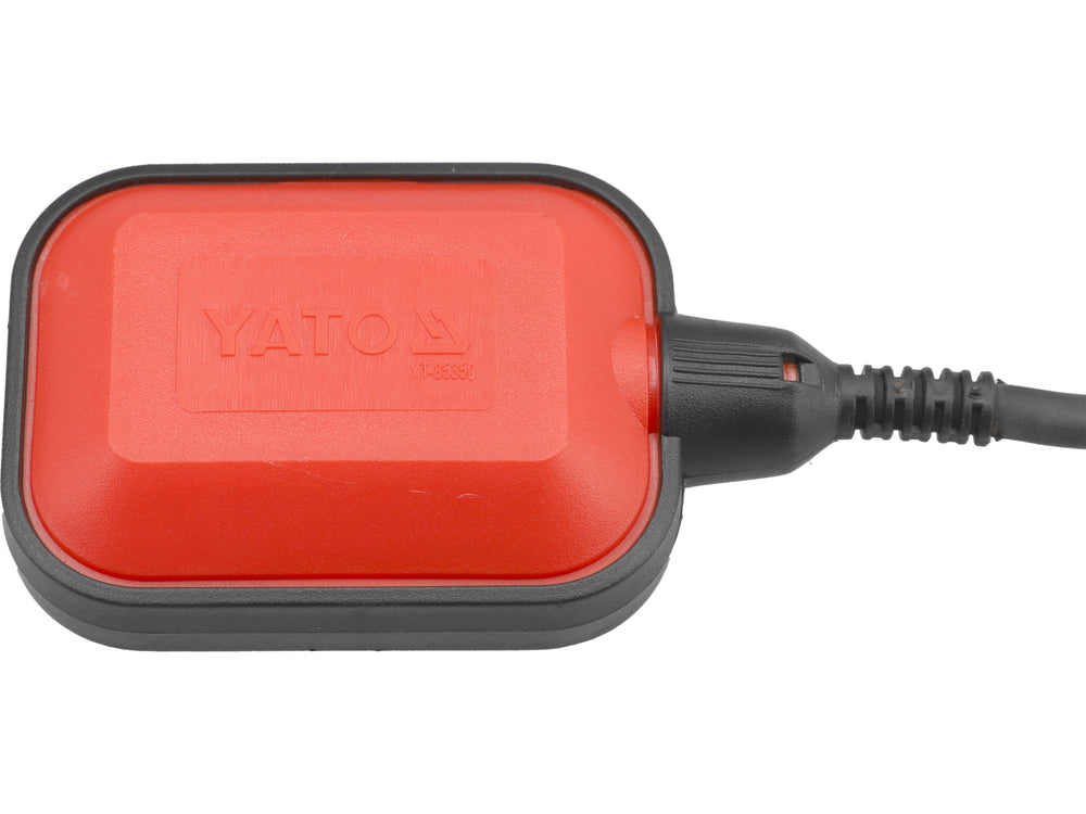 Red and black electronic device with 'Yato' branding on a white background