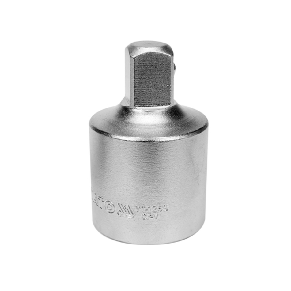 Metal socket tool on a white background
