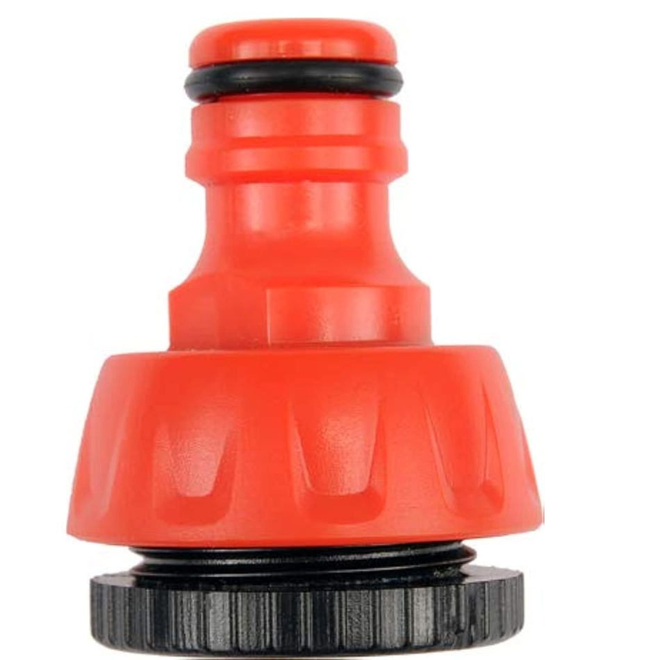 YATO Female Tap Adaptor for connecting garden hoses to water taps for irrigation and watering applications.