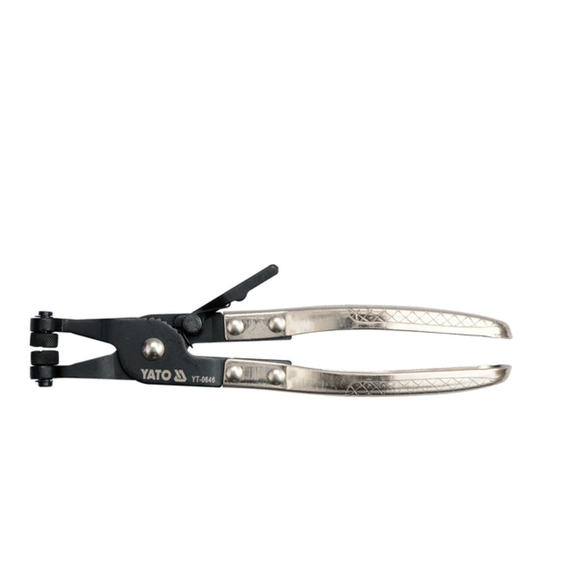 Metal plier tool with YATO branding on a white background