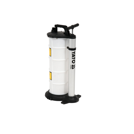 White and black pump with 'Yato' branding on a white background