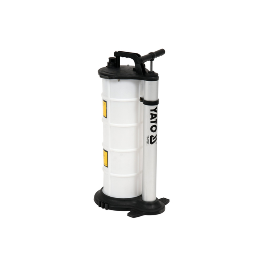 White and black pump with 'Yato' branding on a white background