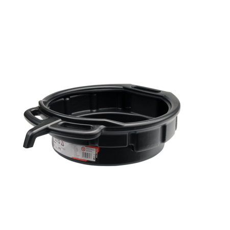 YATO Oil Drain Pan 15L YT-0717 for collecting used engine oil, coolant, transmission fluid, and automotive workshop maintenance applications.