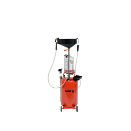 Red Yato oil filter wrench on a white background