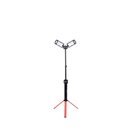 Light stand with two lights on a white background