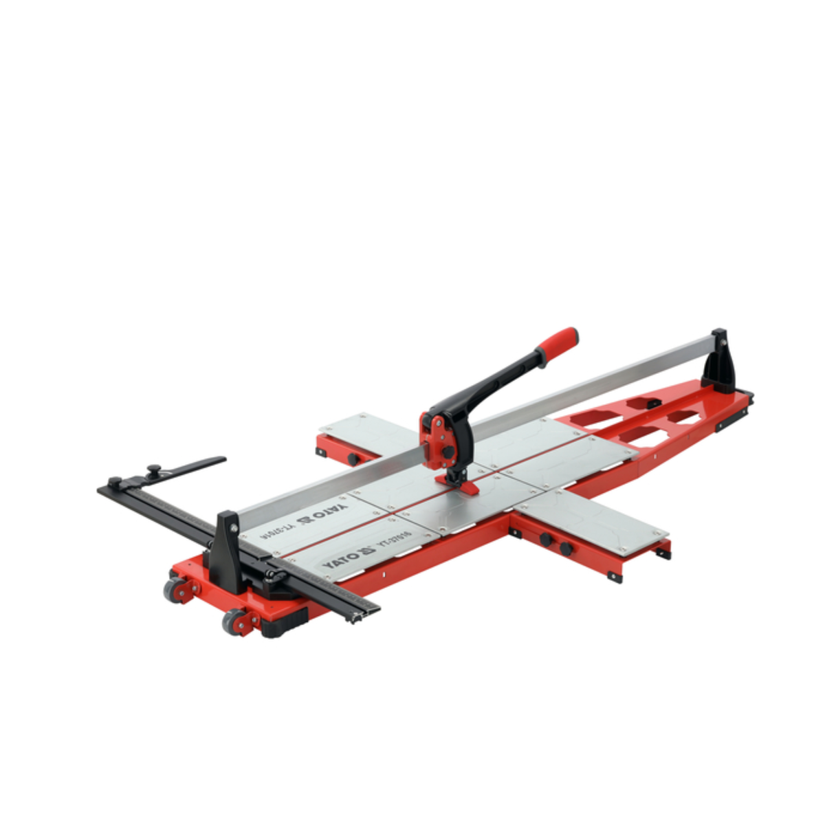 Tile cutting machine on a white background