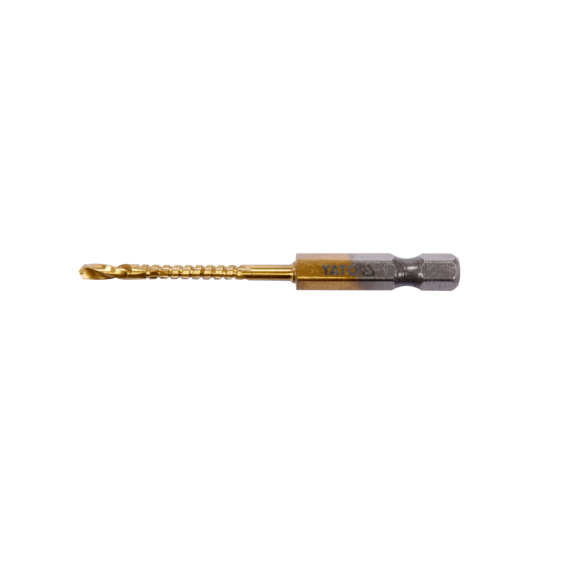 Drill bit with hex Shank on a white background