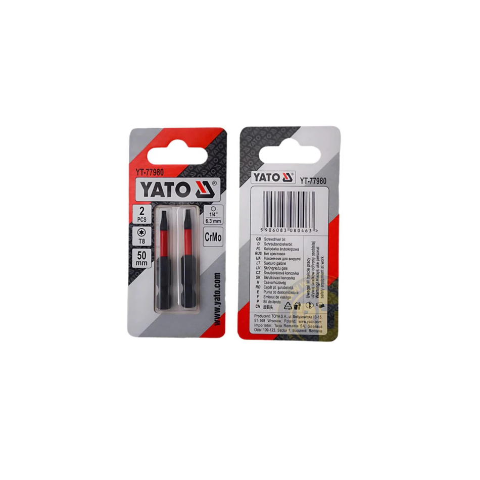 Yato branded drill bit set packaging on a white background