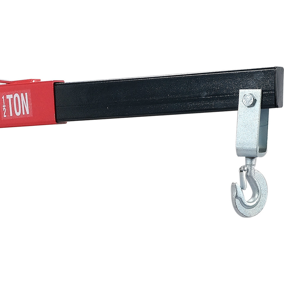 Lifting strap with a hook on a white background