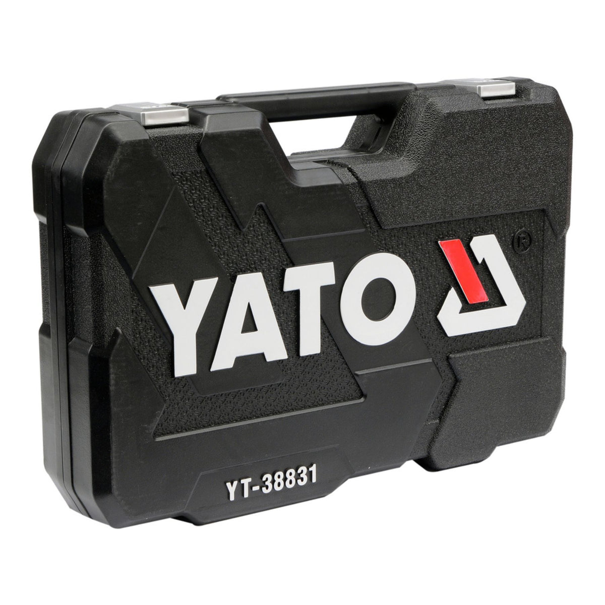 Black tool case with Yato branding on a white background