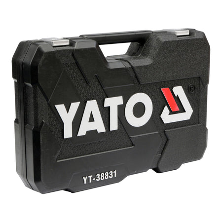 Black tool case with Yato branding on a white background