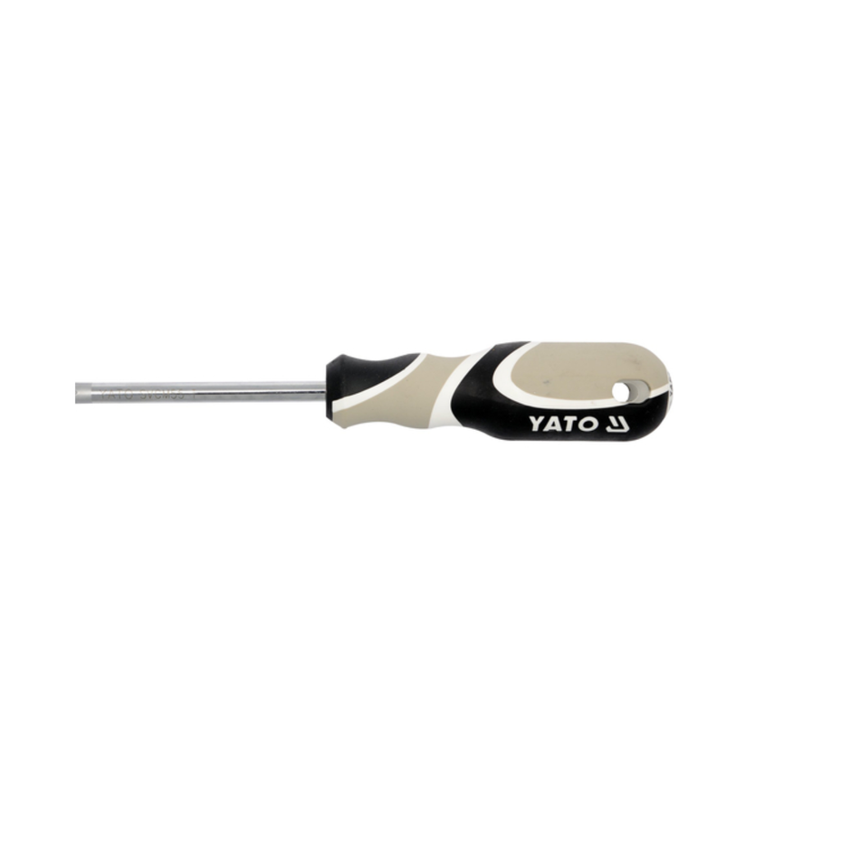Screwdriver with Yato branding on a white background