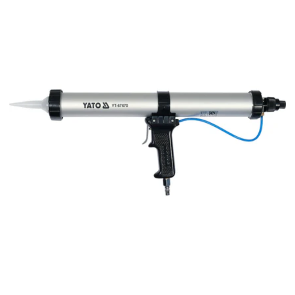 Yato caulking gun on a white background