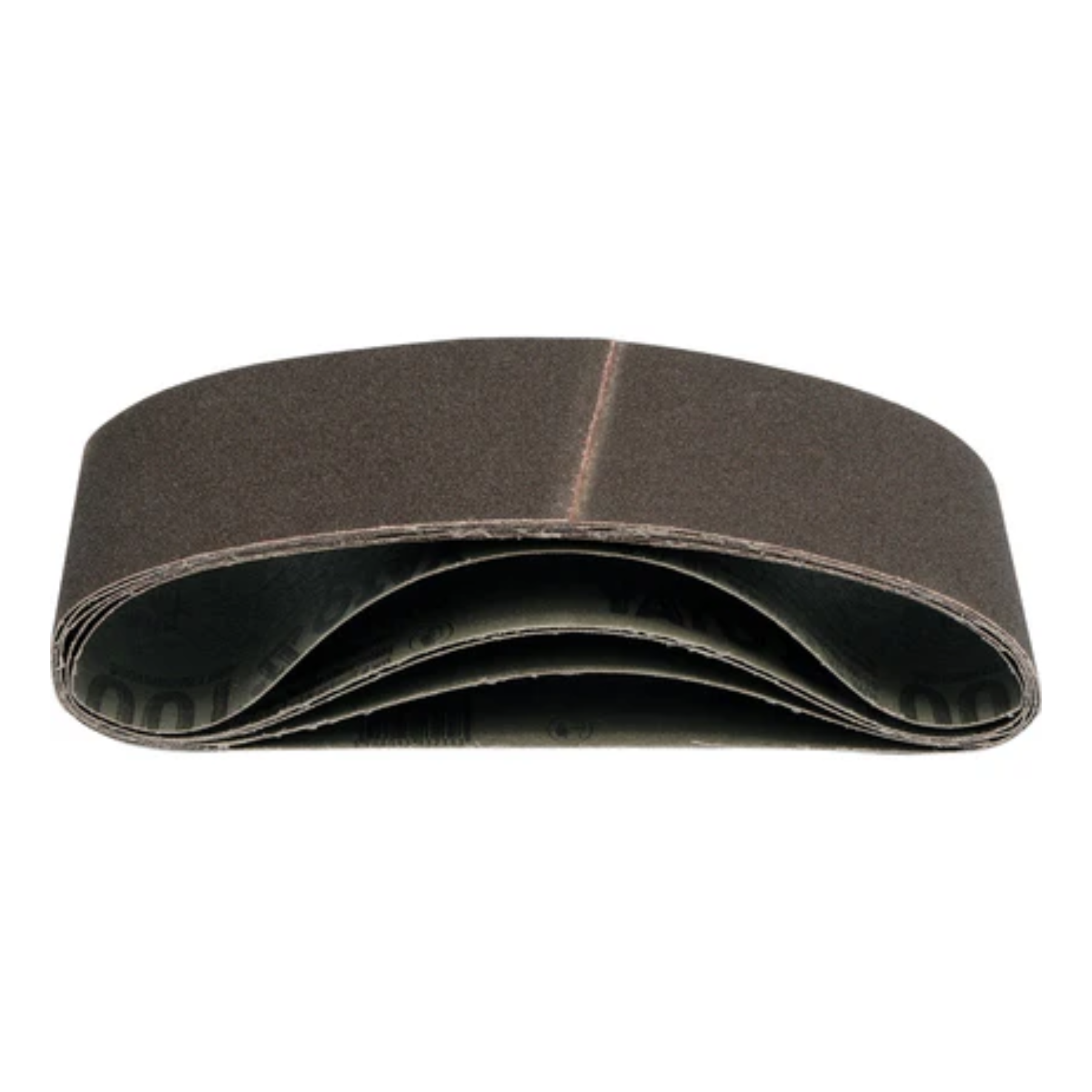 Brown leather belt on a white background