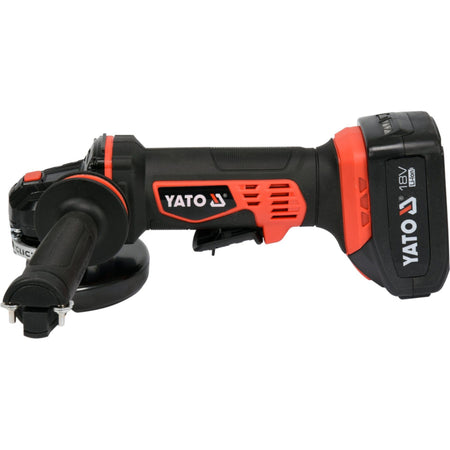 Yato angle grinder on a white background