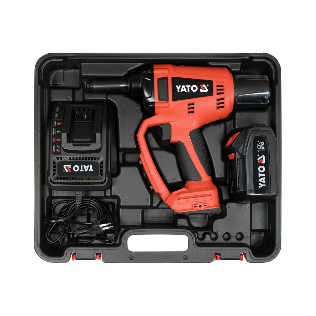 Yato 18V B/L Riveter 2.4Mm - 5.0Mm (1X3Amp+Charger) YT-82955