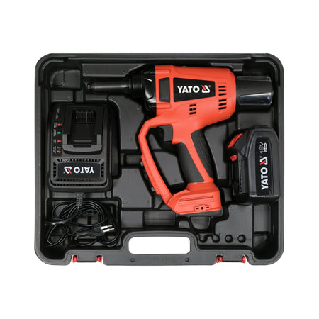 Yato 18V B/L Riveter 2.4Mm - 5.0Mm (1X3Amp+Charger) YT-82955