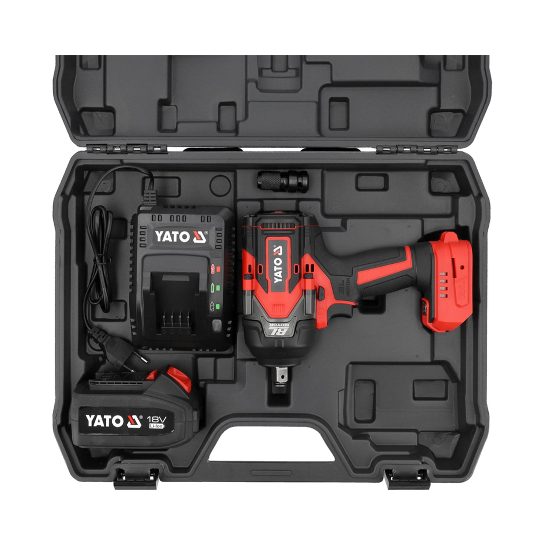 Yato 18V Impact Wrench 1/2'' 1200nm (1X4Amp Battery+Charger) YT-828071