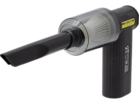 Black and gray handheld tool on a white background