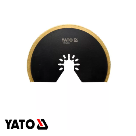 Yato circular saw blade on a white background
