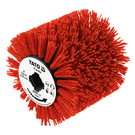 Red brush with YATO branding on a white background
