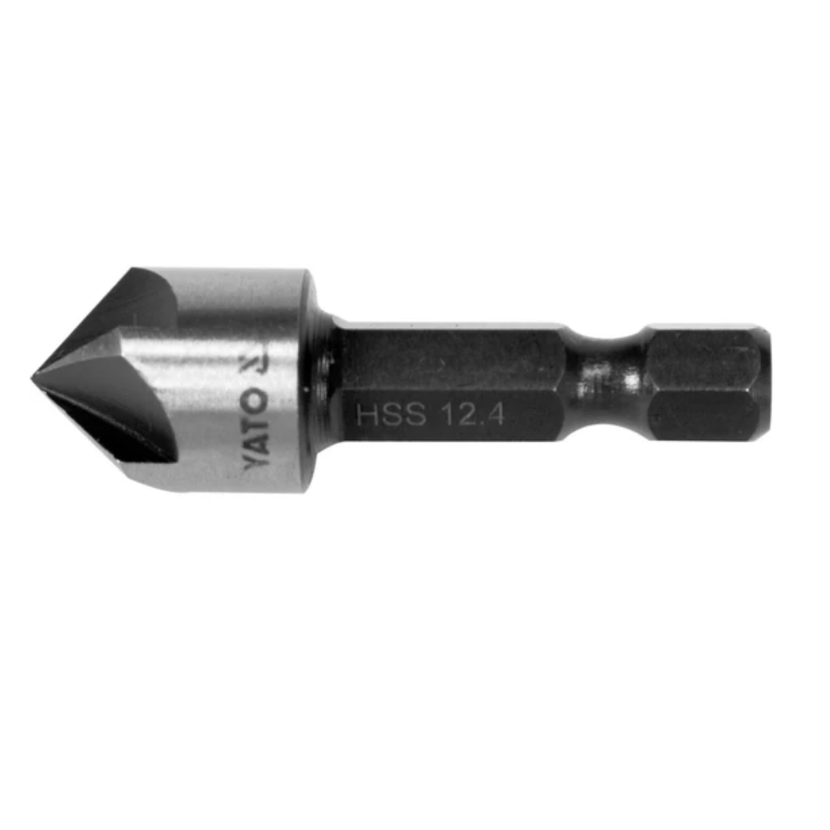 Yato metal drill bit on a white background