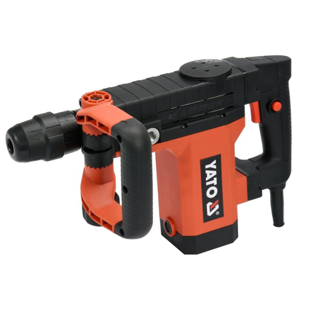 Orange and black rotary hammer drill with Yato branding on a white background