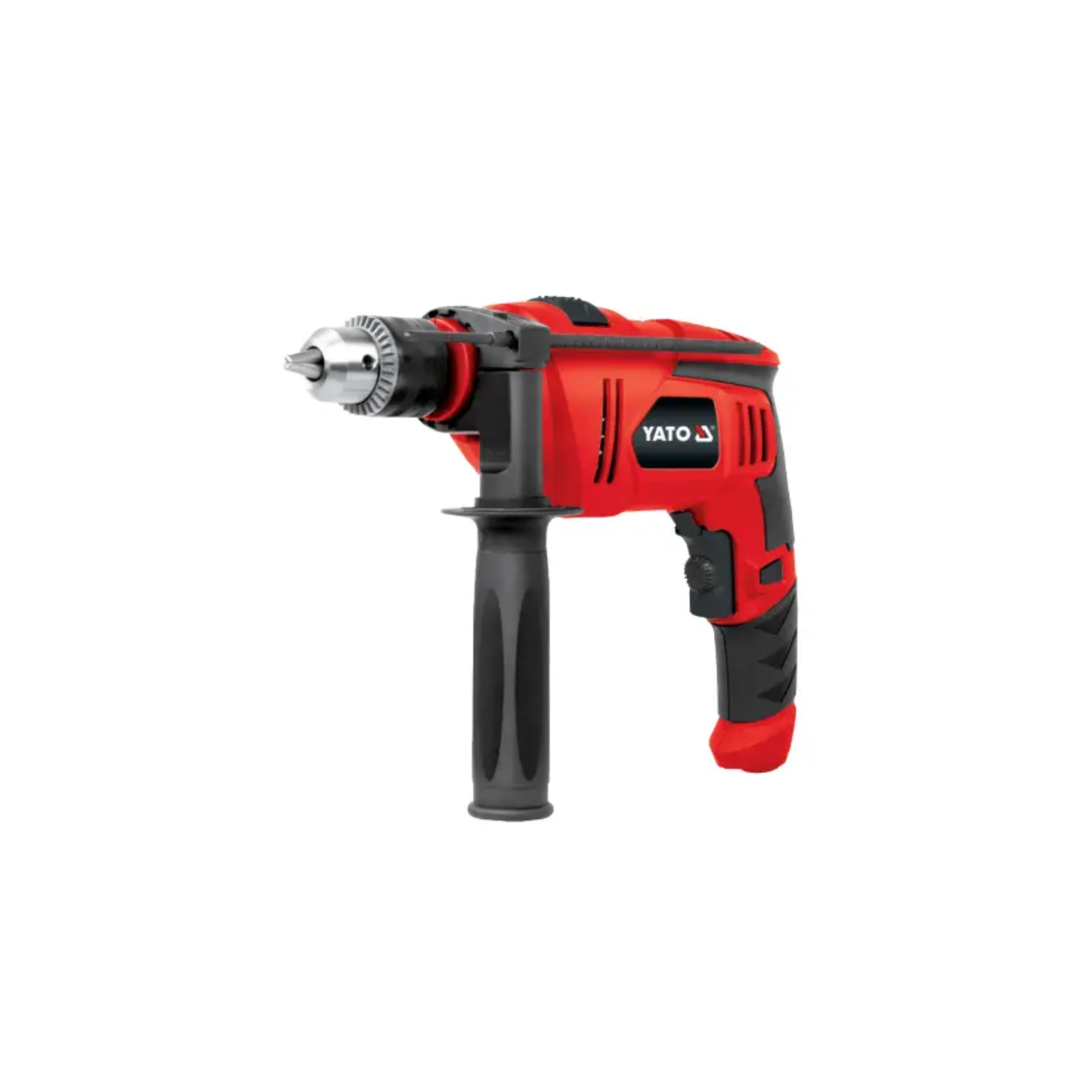 Red and black drill with Yato branding on a white background