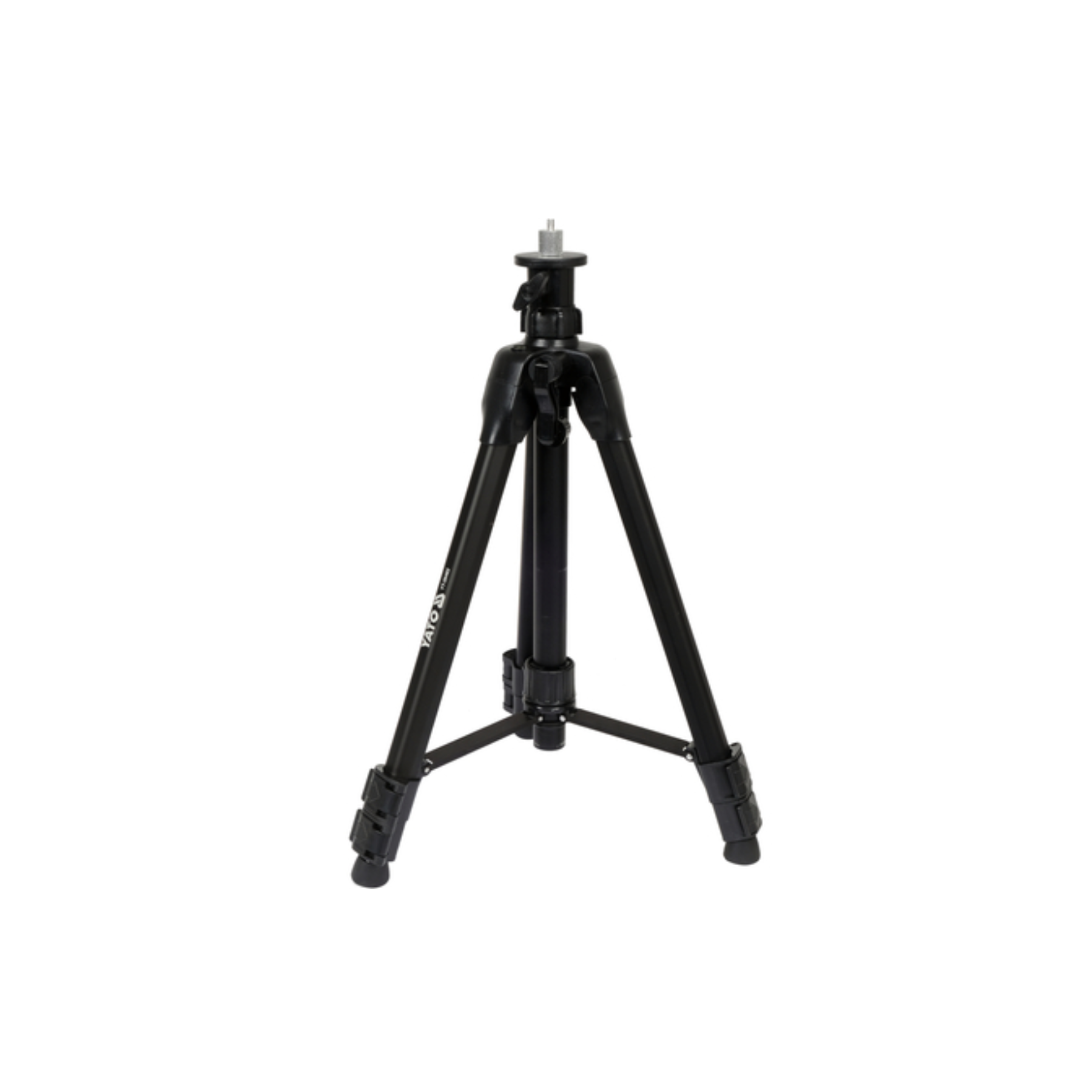 Black tripod on a white background