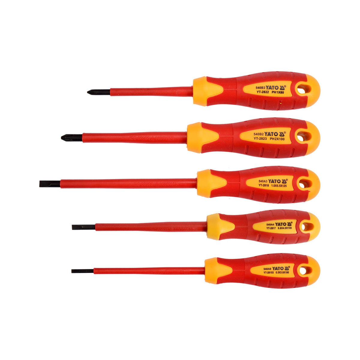 Yato Insulated Screwdriver Set 5Pcs YT-2827