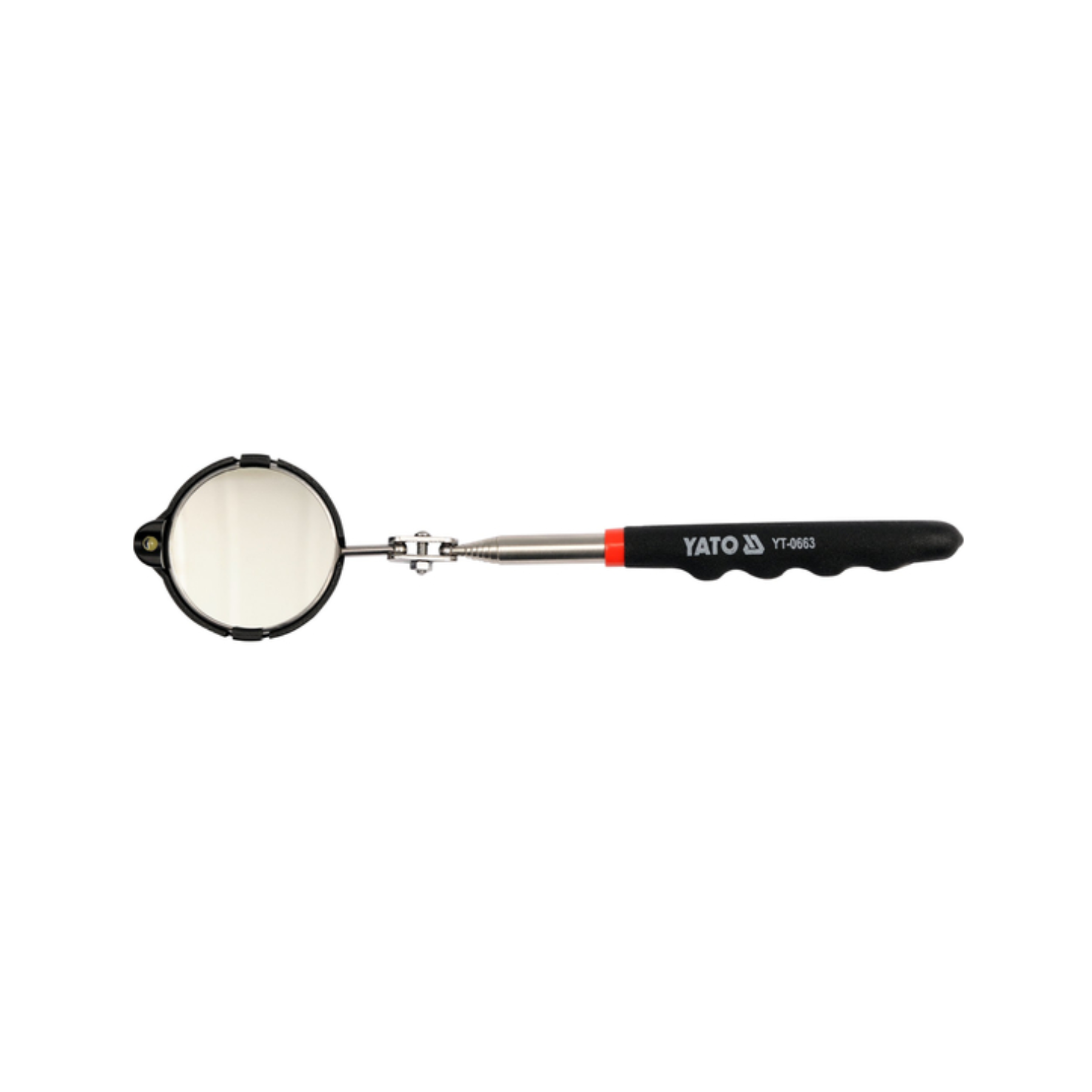 Yato telescopic inspection mirror on a white background