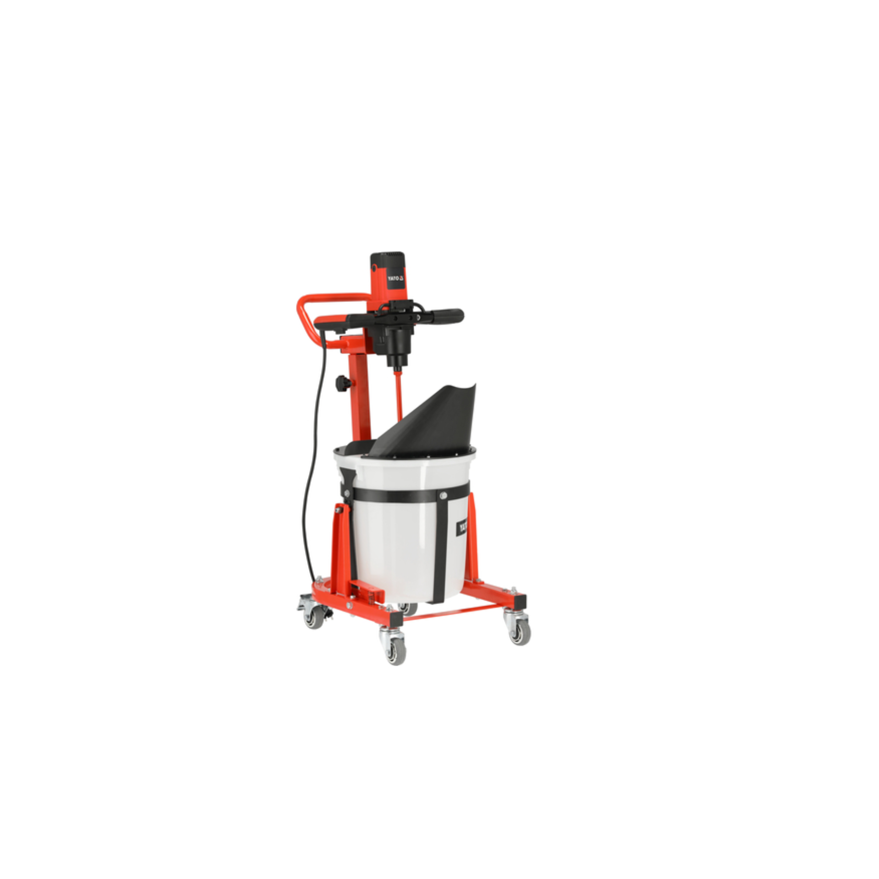 Dust extraction machine on a white background
