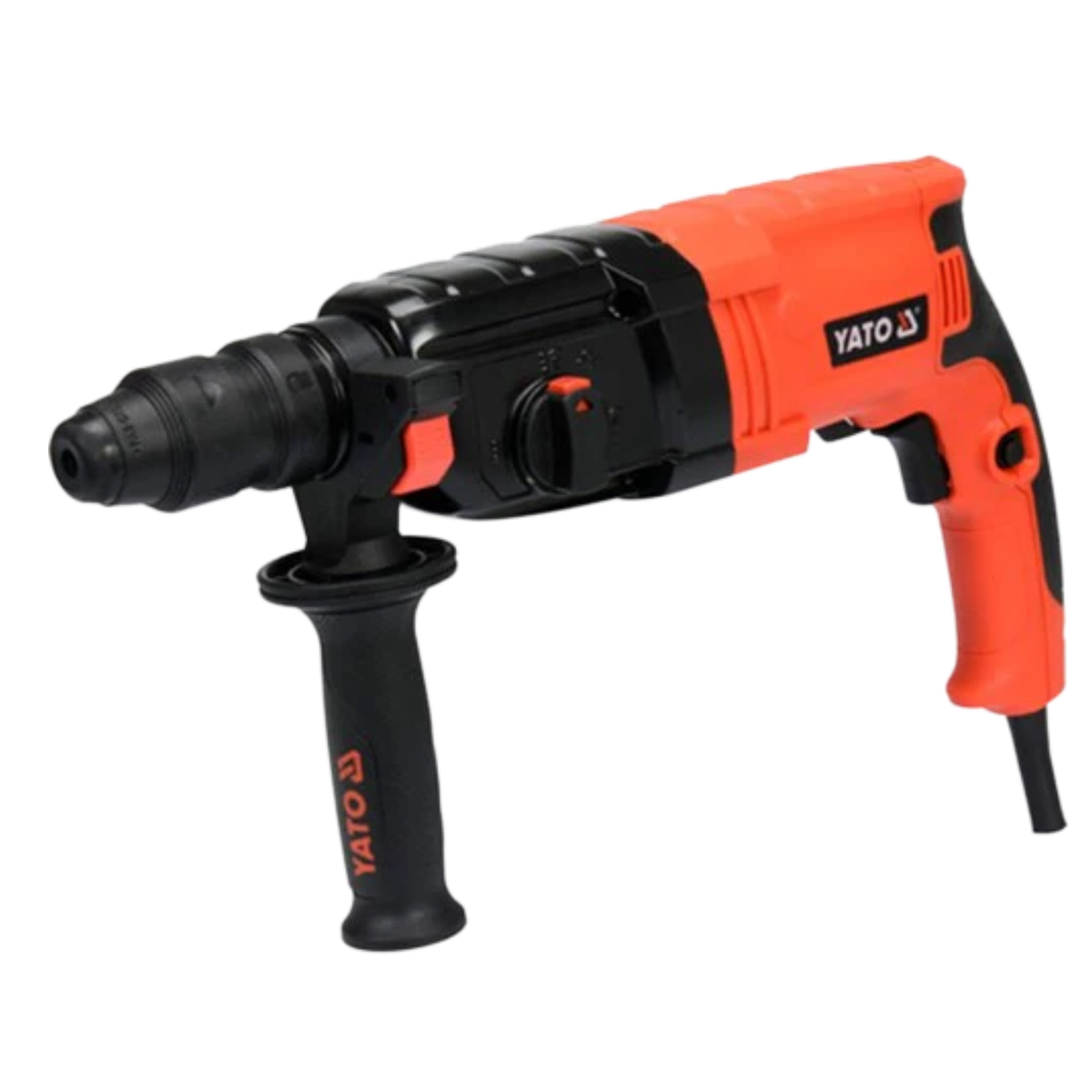 Yato rotary hammer drill on a white background