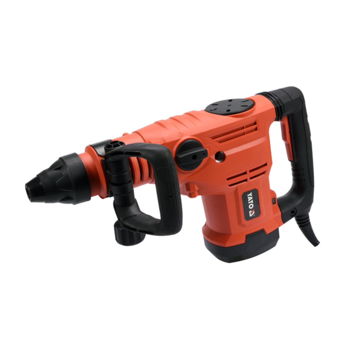 Orange and black pressure washer on a white background