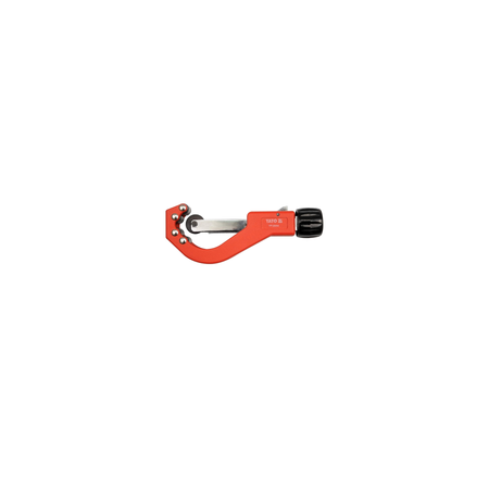 Red pipe cutter on a white background