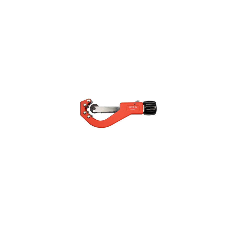 Red pipe cutter on a white background