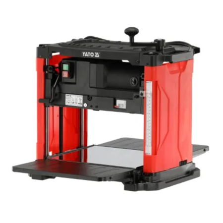Red and black Yato power tool on a white background