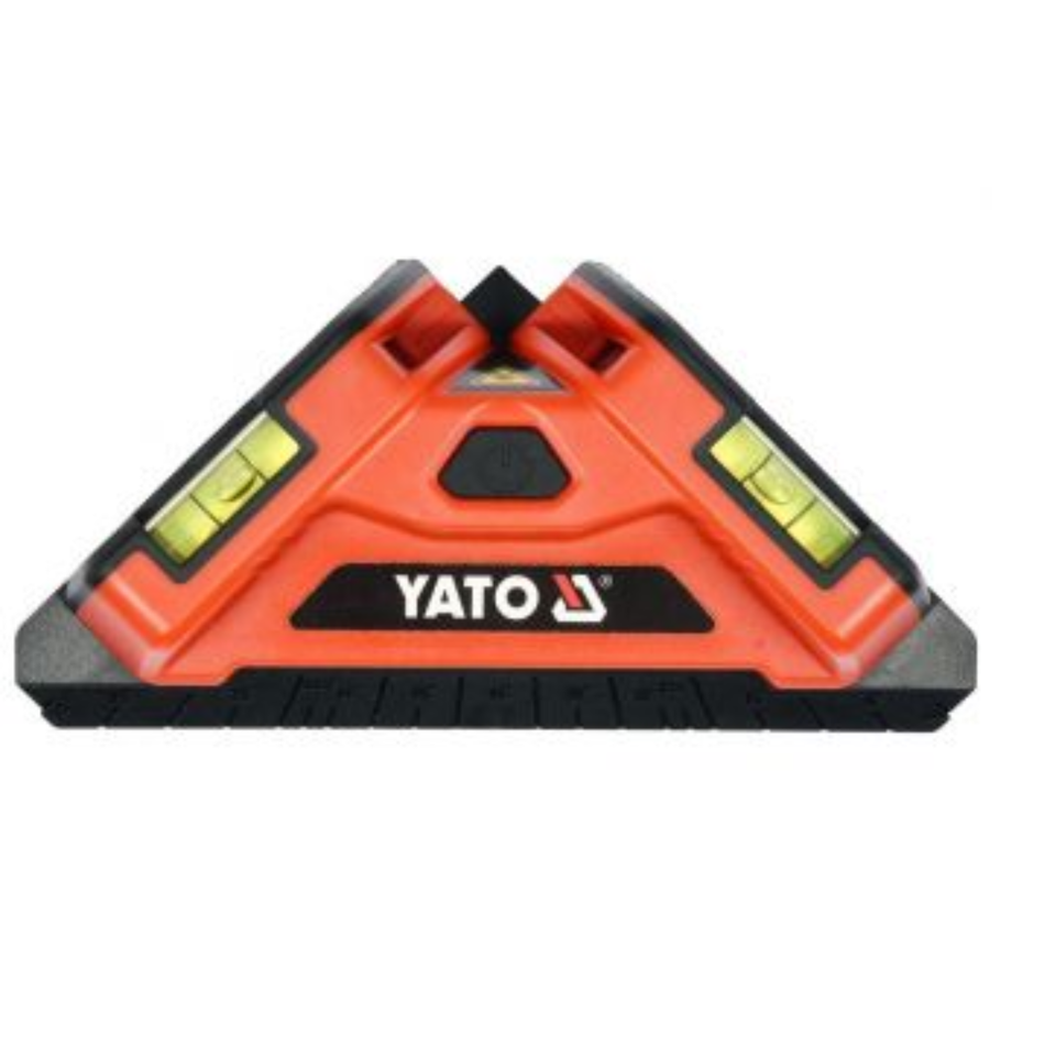Yato branded triangular level on a white background