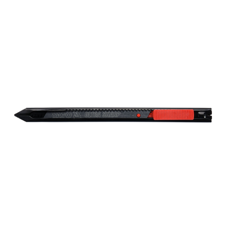 Black and red tool on a white background
