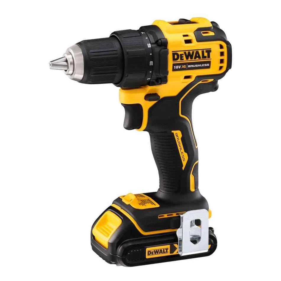 DEWALT DCD777S2-GB 18V B/L COMPACT DRILL DRIVER (2 x 1.5AH BATTERIES + CHARGER)